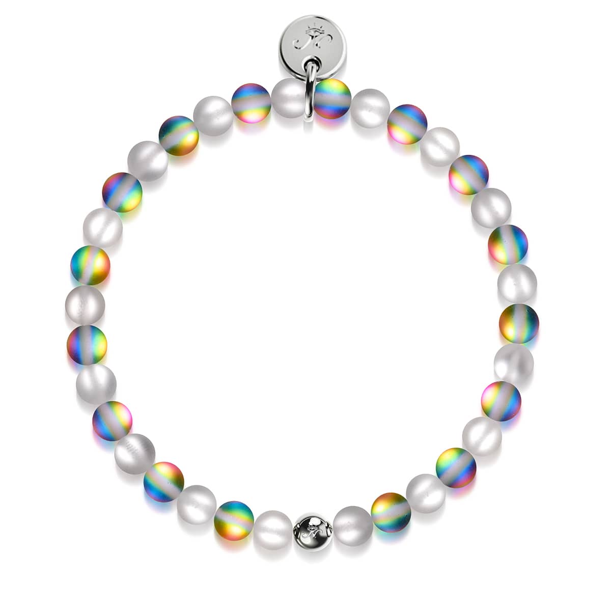 Feenstaub | Silber | Meerjungfrau Glasperlenarmband